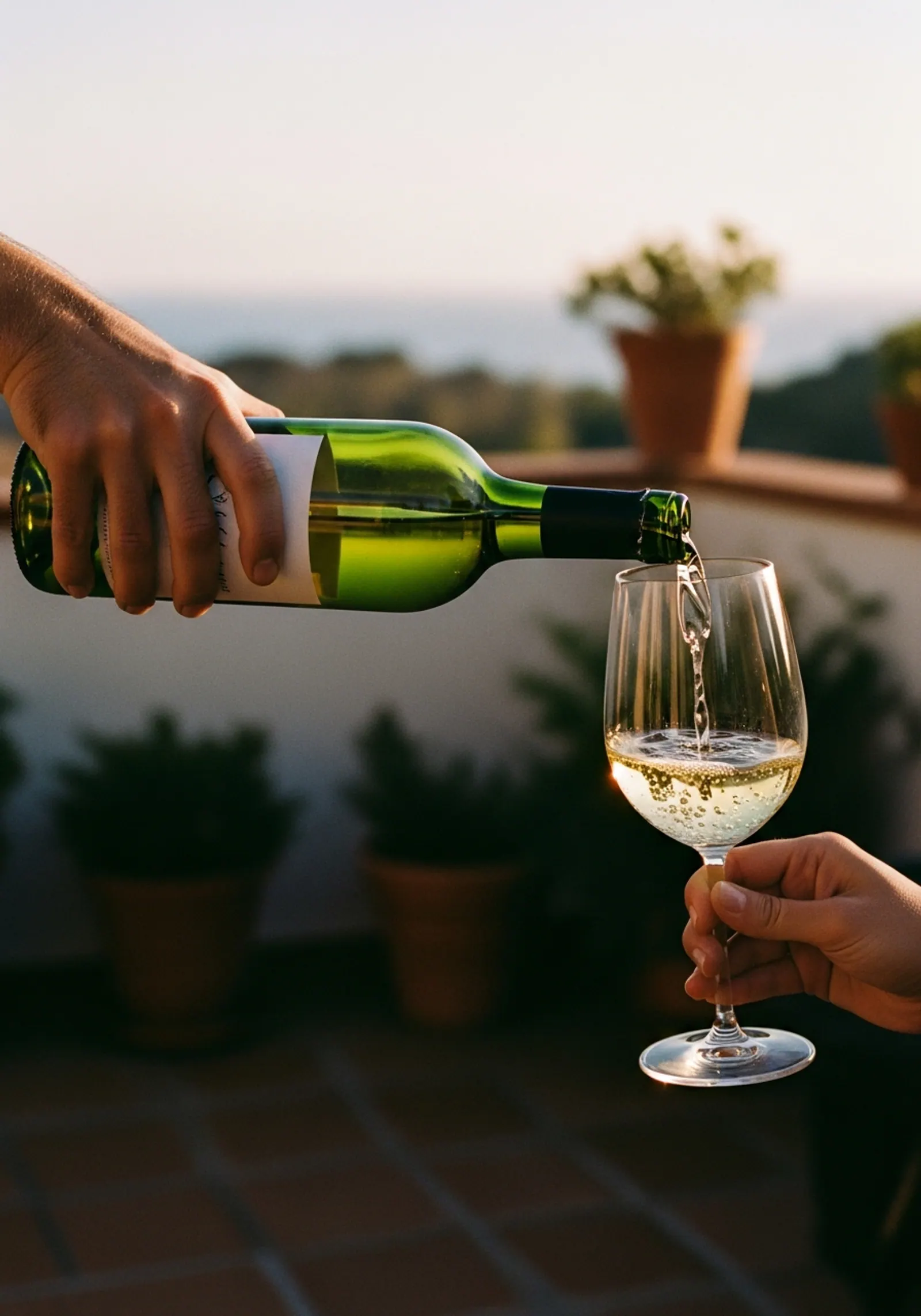 Sfeerbeeld Spaanse wijn op terras